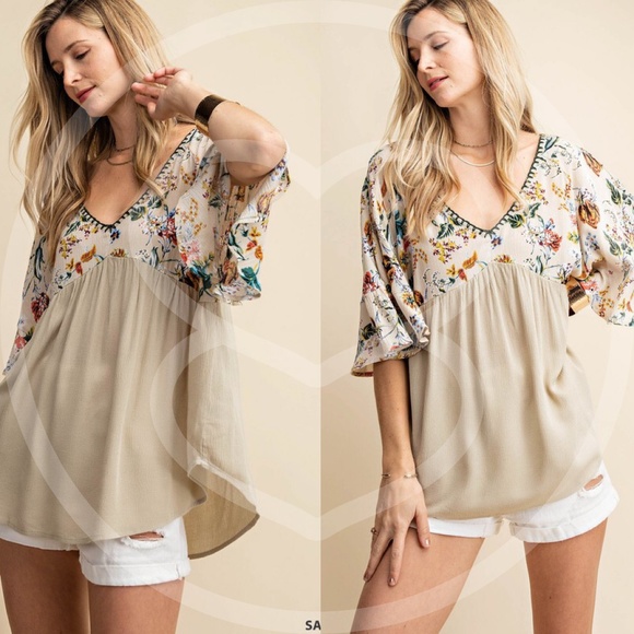 Bellanblue Tops - VIVIAN Embroidered Floral Blouse